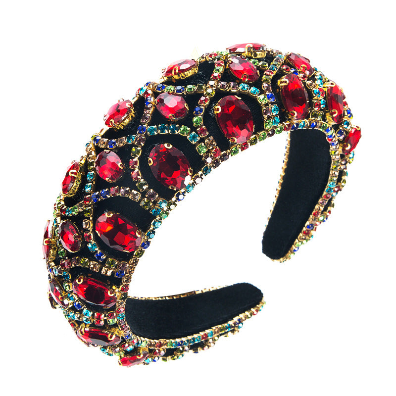 Vintage Velvet Headband Wide Band Soft Hair Accessory