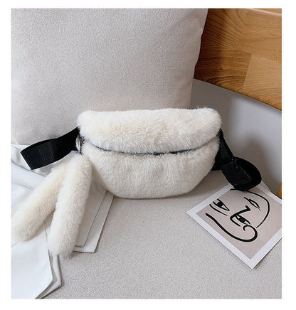 Trendy Plush Crossbody Bag for Women