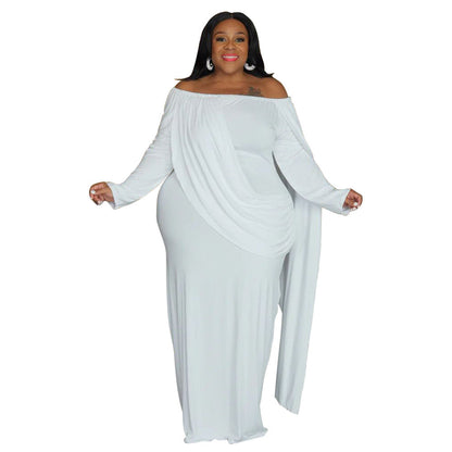 Off-Shoulder Long Sleeve Bodycon Dress