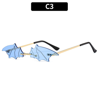 Trendy Bat Wing Sunglasses Colorful Party Photo Ins Glasses