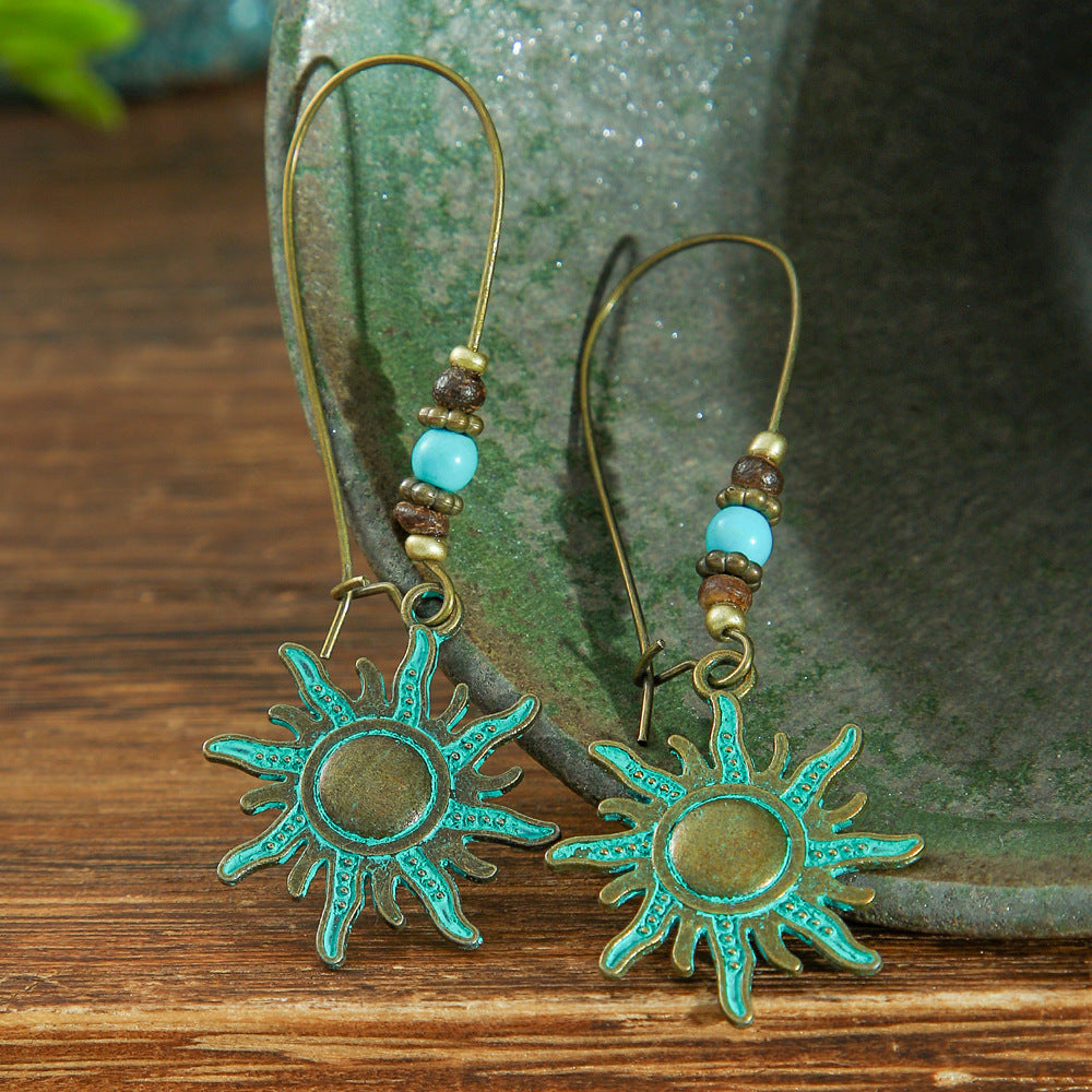 Bohemian Geometric Metal Earrings for Women