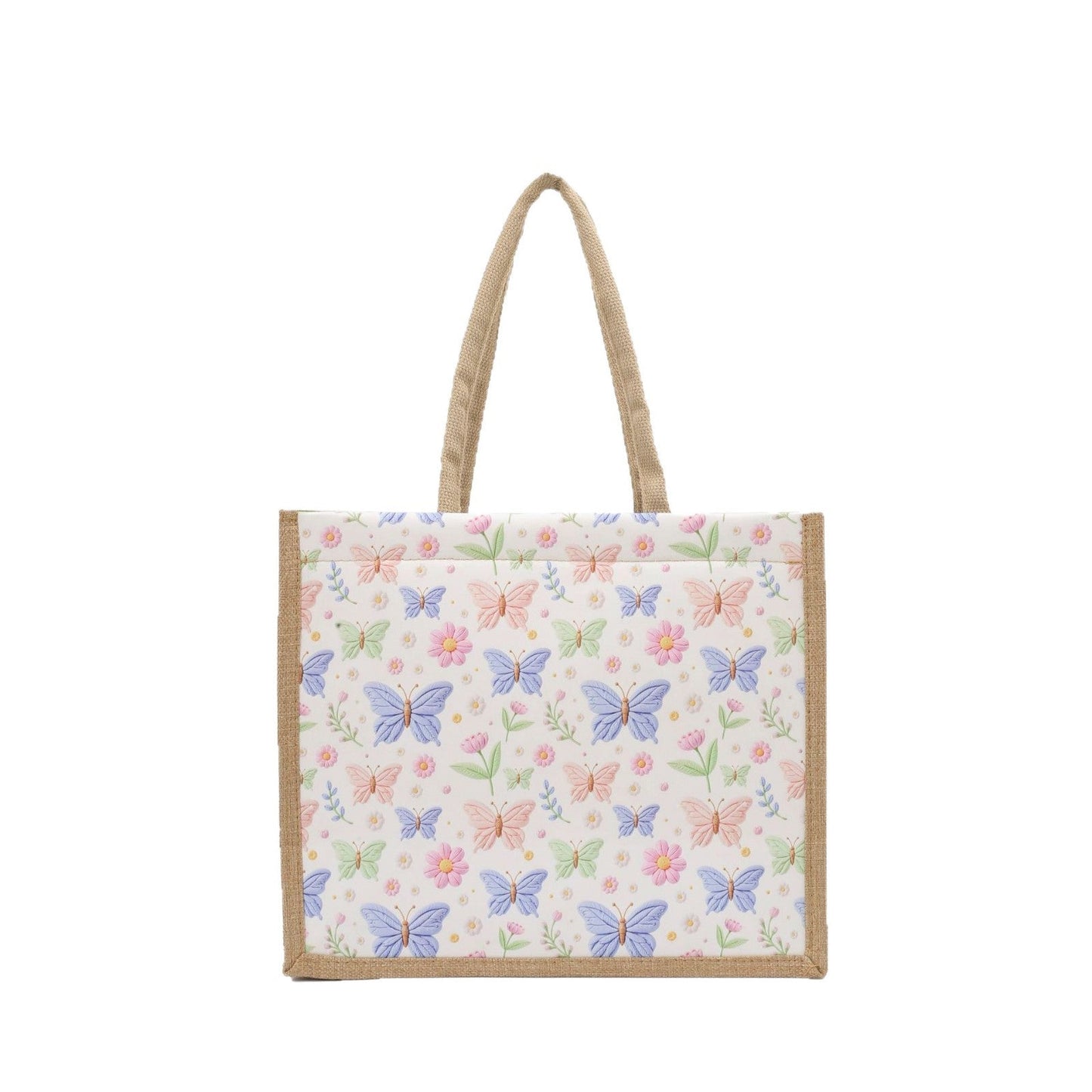 Stylish 3D Patterned Linen Tote Bag for Women