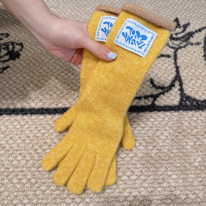 Winter Thermal Soft Touchscreen Wool Long Gloves