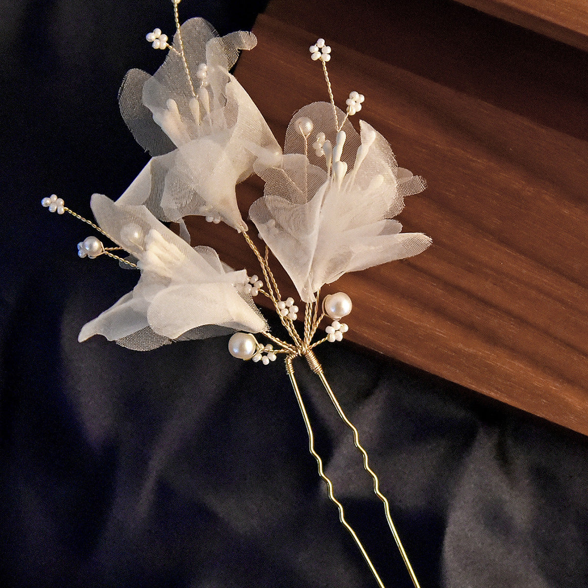 Bridal Wedding Hair Accessories Handcrafted Floral Hairpins