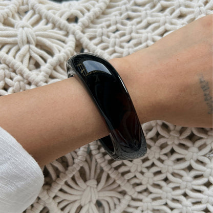 Fashion Irregular Geometric Acrylic Bracelet Vintage Tortoise Shell Style