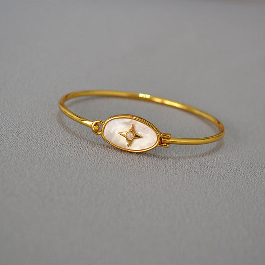 Elegant Colorful Opal Gold Plated Bracelet