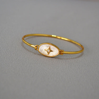 Elegant Colorful Opal Gold Plated Bracelet