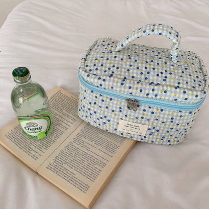 Cosbai - Floral Large Cosmetic Bag Storage Bag