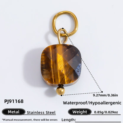 18k Gold Plated Stainless Steel DIY Jewelry Accessories Trendy Bracelet Necklace Charms