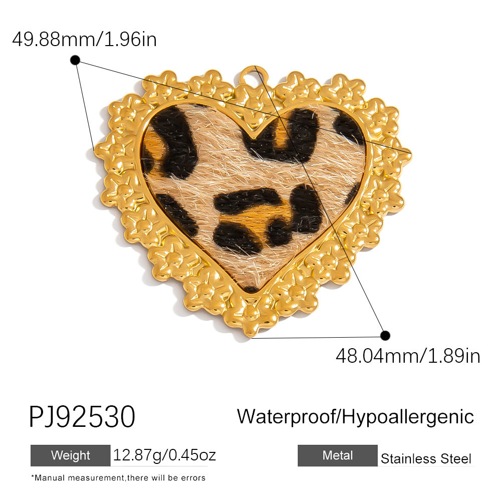 Luxury Heart-Shaped Stainless Steel DIY Jewelry Accessories Bracelet Necklace