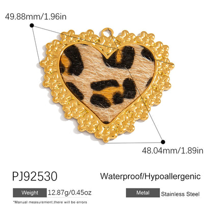 Luxury Heart-Shaped Stainless Steel DIY Jewelry Accessories Bracelet Necklace