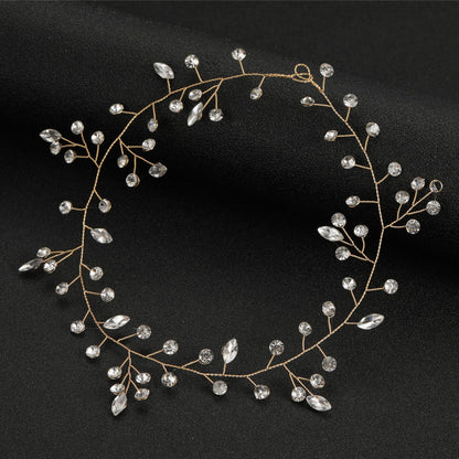 Handmade Glass Crystal Headband for Brides and Weddings