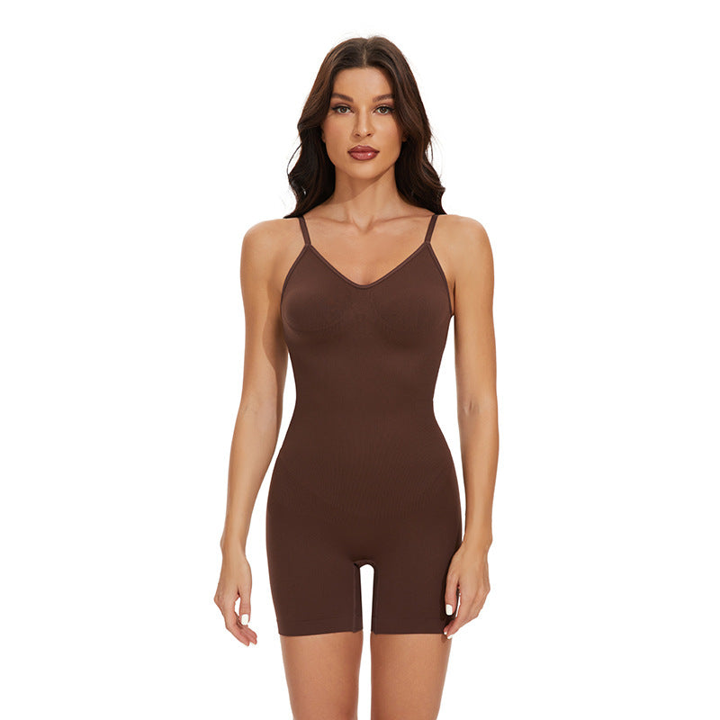Seamless Backless Shaping Bodysuit With Waist Support