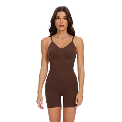 Seamless Backless Shaping Bodysuit With Waist Support