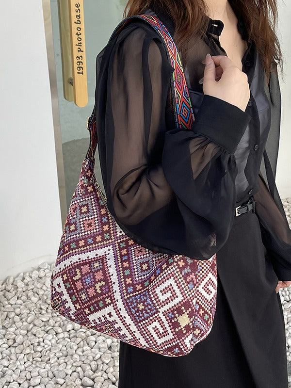 Canvas Tote Bag For Women Trendy Casual Multi-Purpose Crossbody Bag
