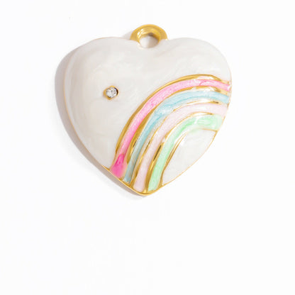 Colorful Fish DIY Pendant Jewelry Accessories Stainless Steel Retro Style
