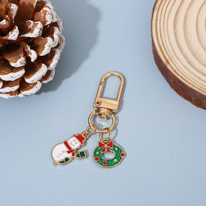 Christmas Theme Cute Reindeer Metal Bag Charm