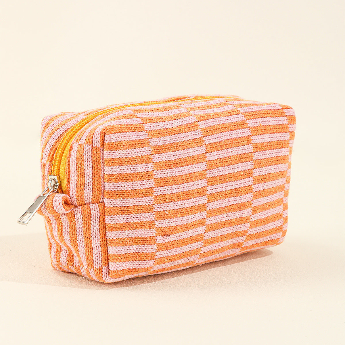Color Block Simple Make Up Bag