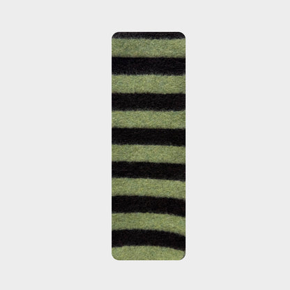 Striped Knitted Wool Blend Scarf For Women - Soft Color Block Winter Accessory