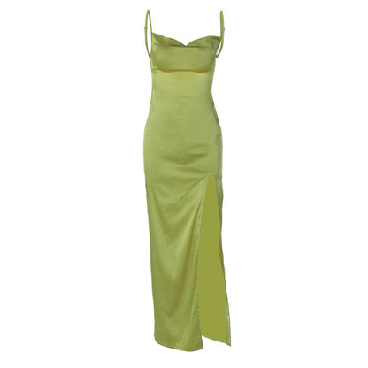 Fashionable Sexy Backless Bodycon Slip Dress