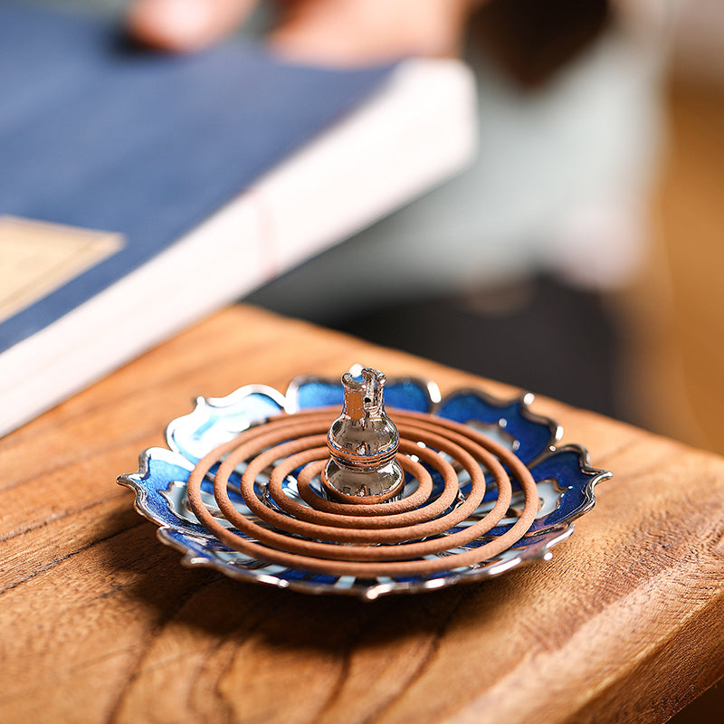 Three-Layer Lotus Incense Burner, Indoor Line Incense Plate Ornaments