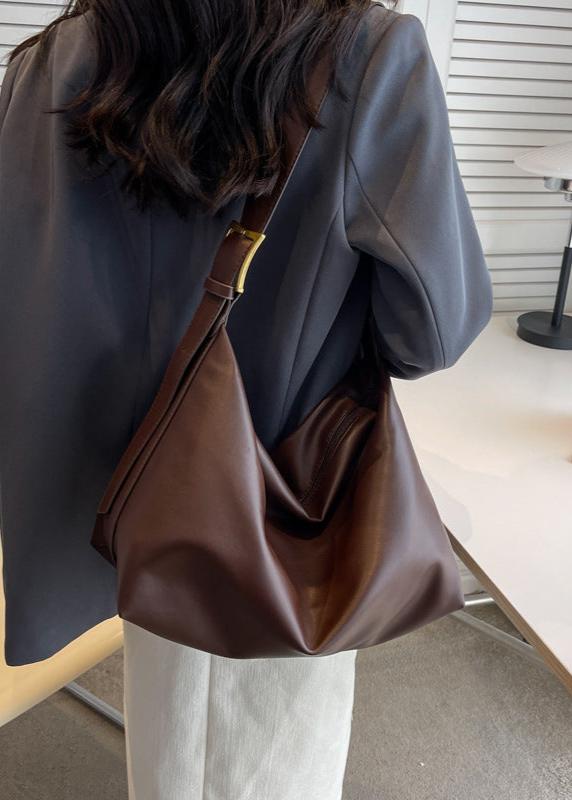 Oversized Hobo Bag Premium PU Material Crescent