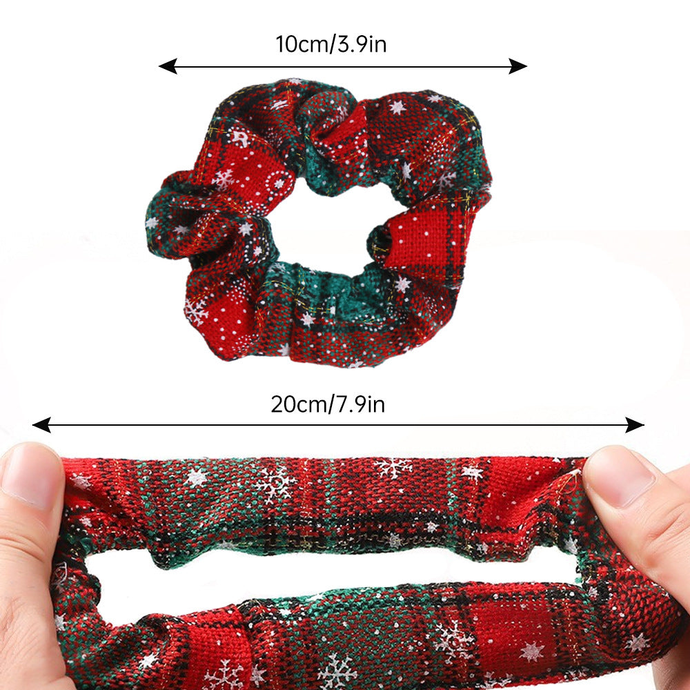 Christmas Snowflake Elastic Knit Hair Tie