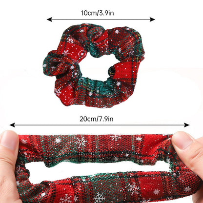 Christmas Snowflake Elastic Knit Hair Tie