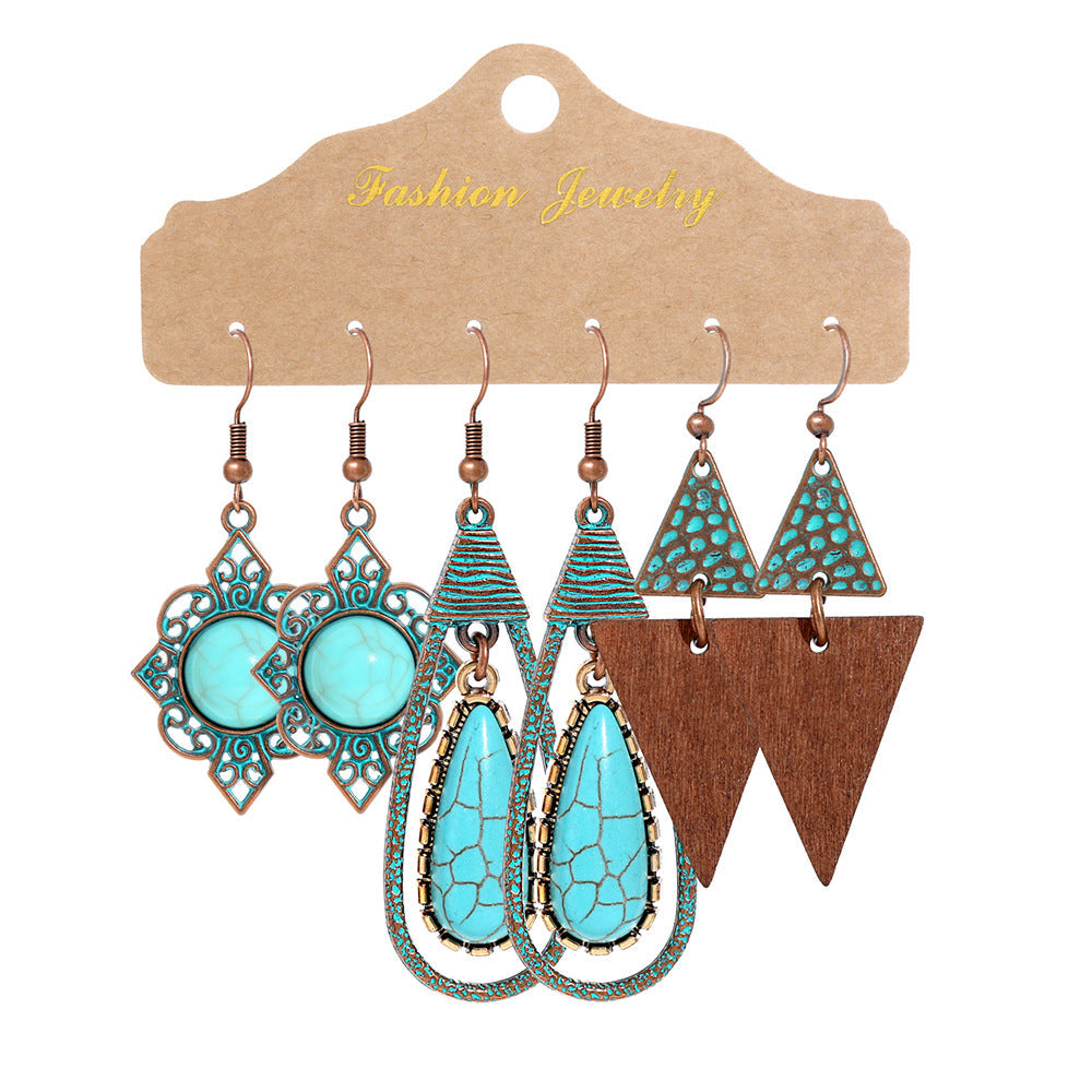 Fashion Tassel Earrings Set for Women - Vintage Style