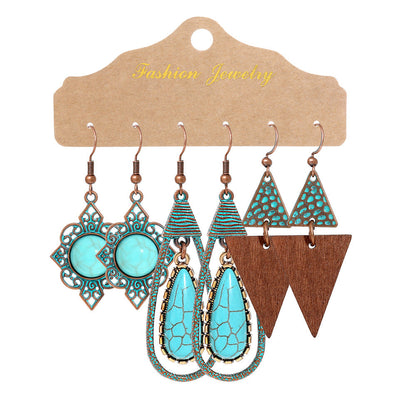 Fashion Tassel Earrings Set for Women - Vintage Style