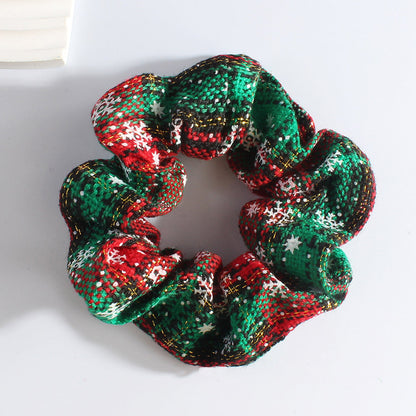Christmas Snowflake Elastic Knit Hair Tie