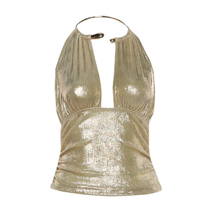 Sexy Backless Halter Top For Women