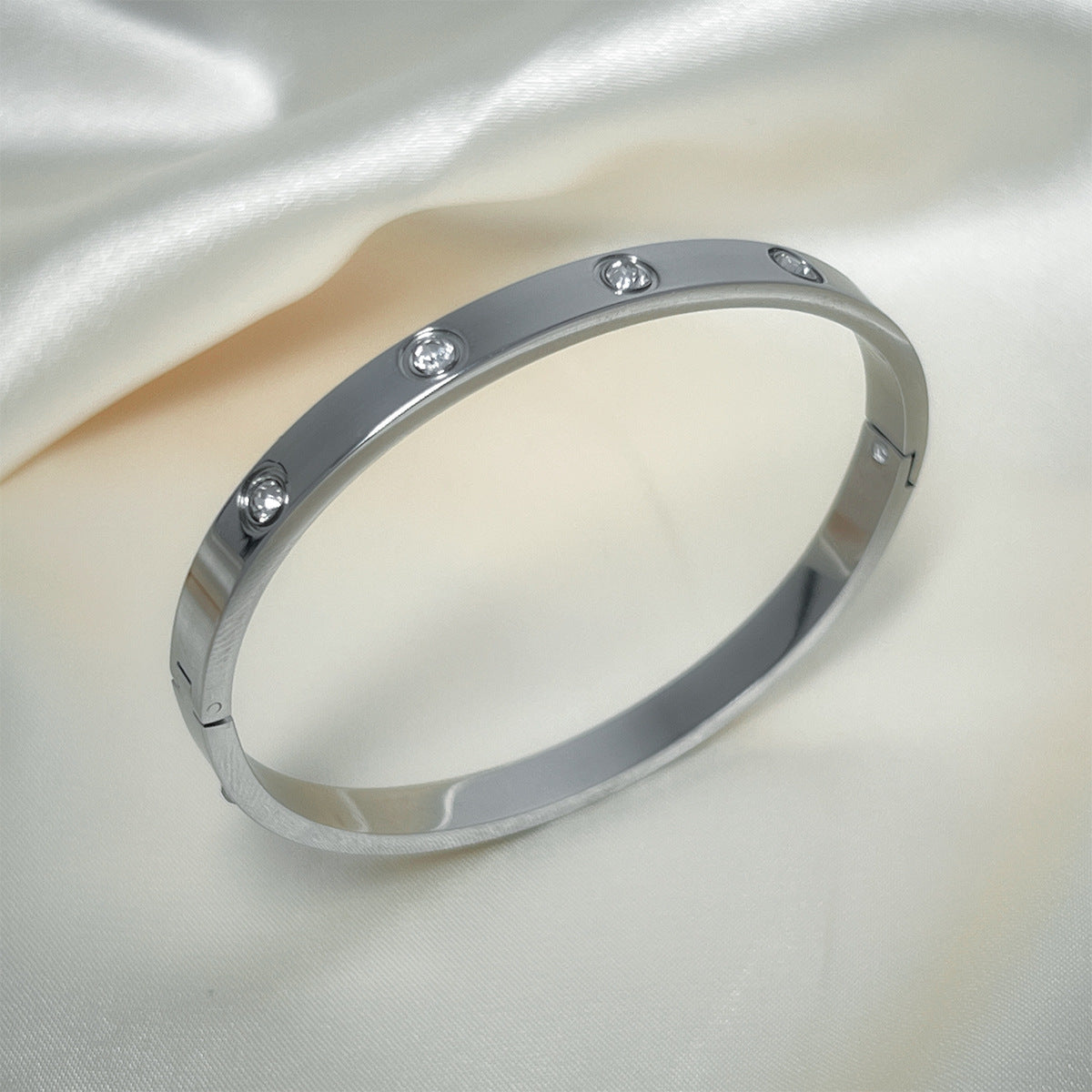 Starlight Stainless Steel Bracelet Elegant Gold-Plated Jewelry