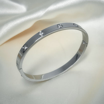 Starlight Stainless Steel Bracelet Elegant Gold-Plated Jewelry