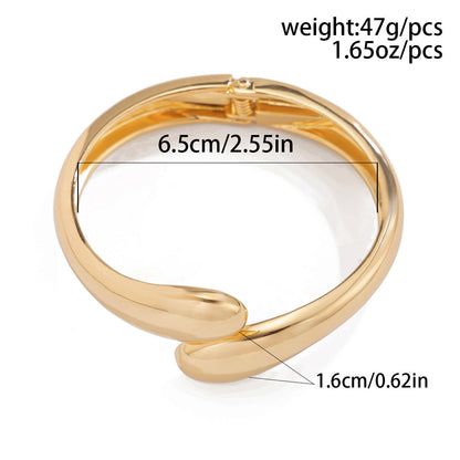 Trendy Open-Cuff Bracelets with Geometric Design