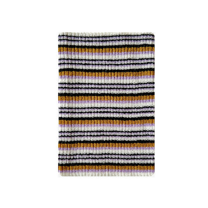 Striped Wool Blend Knit Neck Warmer for Unisex Winter Wear