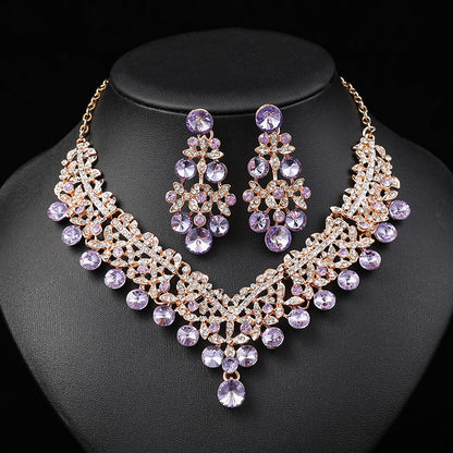 Bridal Necklace and Earrings Set Vintage Floral Accessories