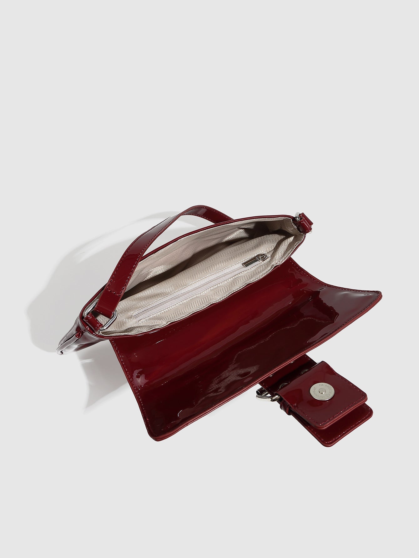 Punk Studded Hollow PU Leather Shoulder Bag