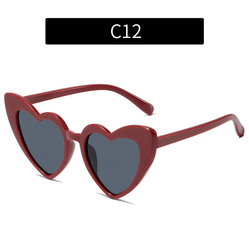Colorful Heart-Shaped Sunglasses for Family Fun