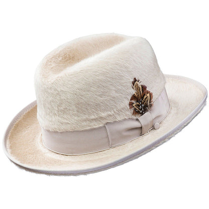 Trendy Retro Wool Felt Fedora Hat for Men and Women