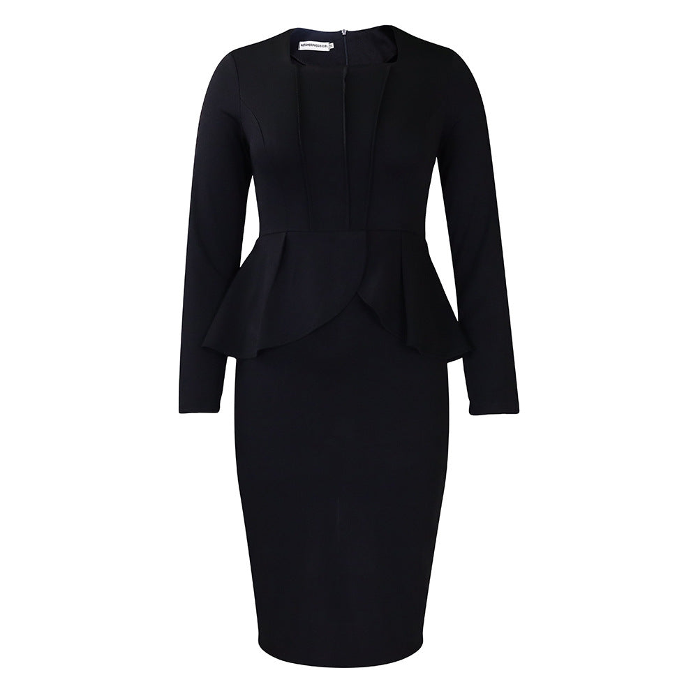 Elegant Ruffle Hem African Dress For Women