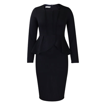 Elegant Ruffle Hem African Dress For Women