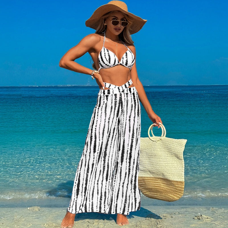Women’S Swimsuit Three-Piece Set With Bikini And Cover-Up