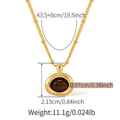 Vintage Shell Pearl Pendant Chain Necklaces