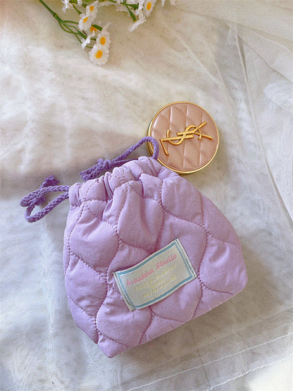 Color Drawstring Coin Purse Wallets