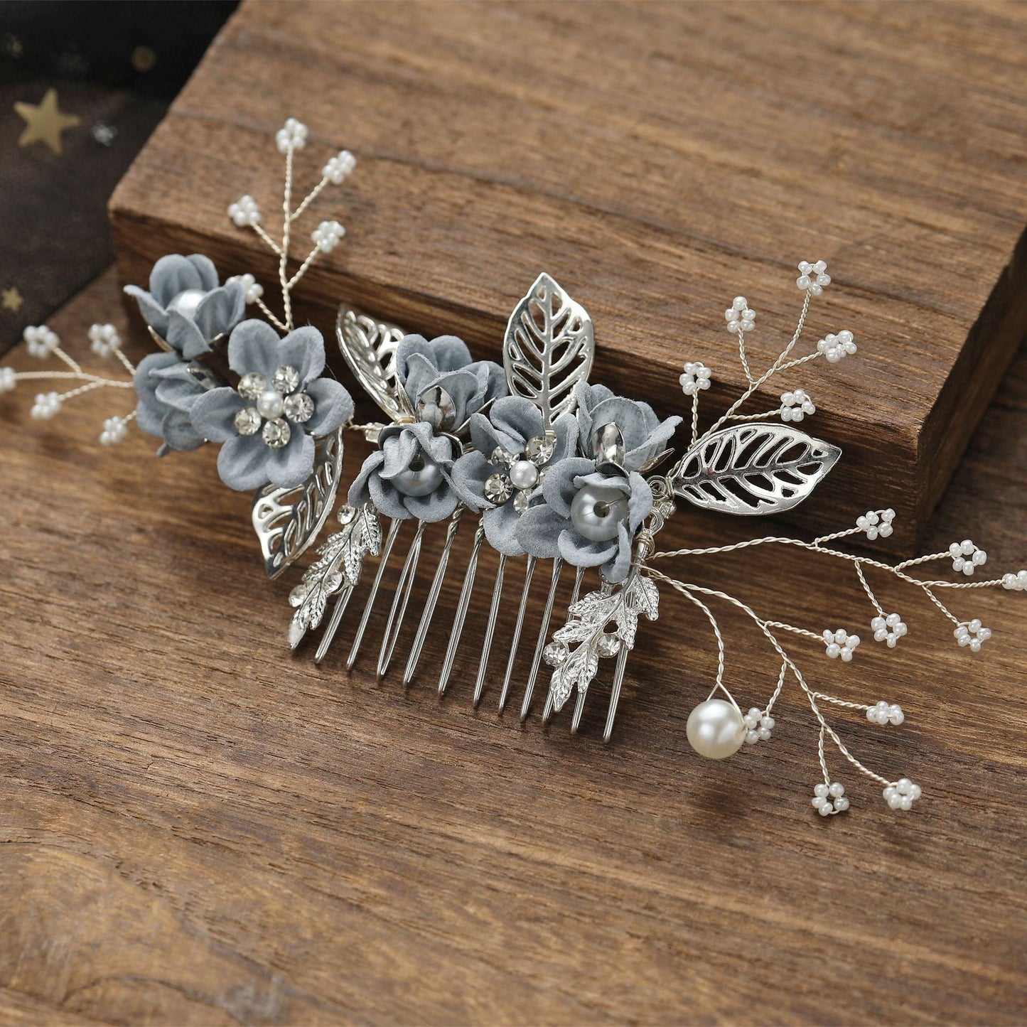Floral Hair Combs for Weddings and Parties, Elegant Kids Hair Accessories