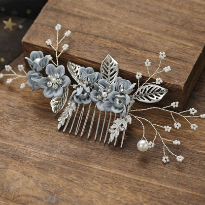 Floral Hair Combs for Weddings and Parties, Elegant Kids Hair Accessories