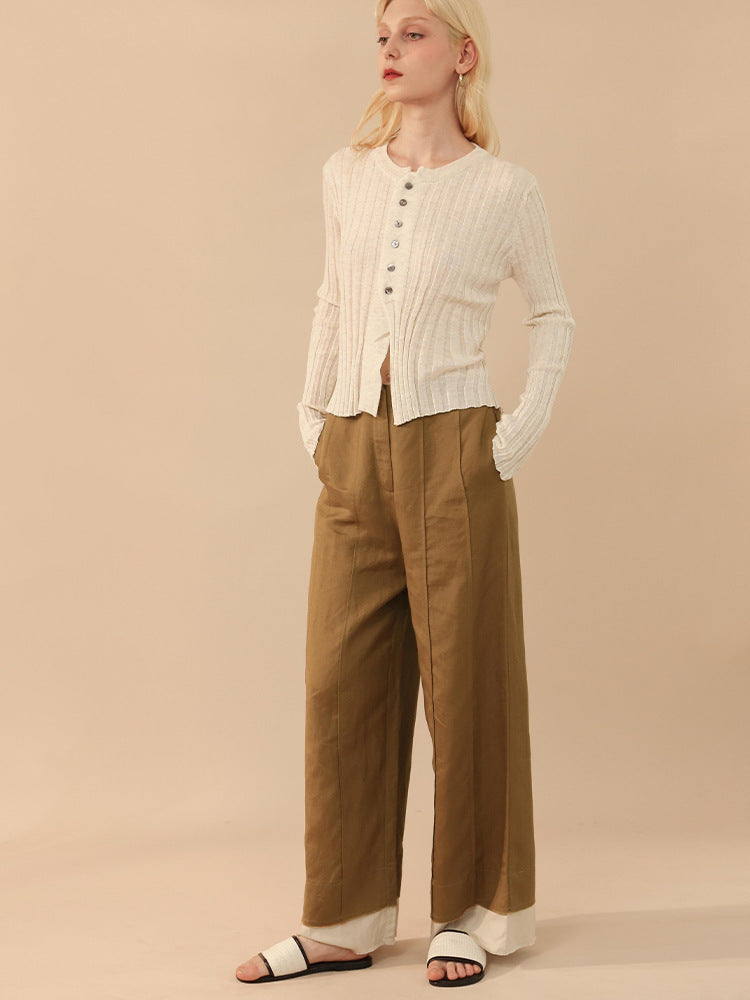 Chic Cropped Cardigan Sweater for Women