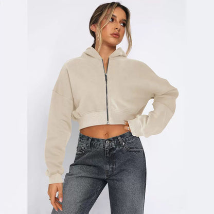 Women’s Trendy Casual Hoodie with Zipper