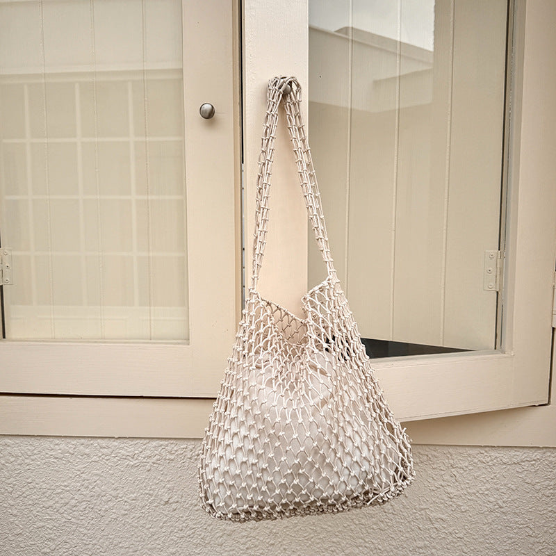 Hollow Large Capacity Braided Shoulder Bag